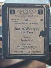 BUEN ROLLO DE PIANO AMPICO 141F & BOX JUST A WEARYIN' FO' YOU TOCADO POR ANDREA KMITA