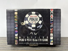 NEW EXCALIBUR WIRELESS WORLD SERIES OF POKER 15 IN 1 PLUG & PLAY TV VIDEO GAME