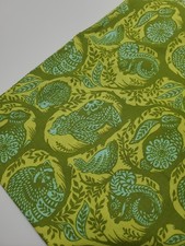 Tula Pink Fabric Slow Steady Animals Yellow Green Cotton Sew Quilt FAT QUARTER