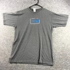 The North Face Mens T Shirt Medium Grey Short Sleeve Crew Neck Casual Logo Tee