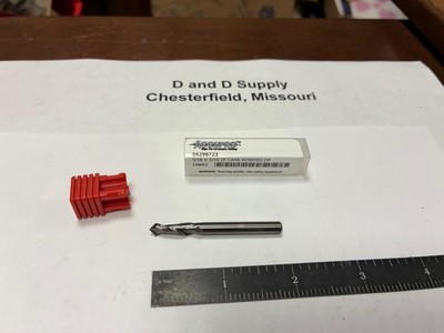 ACCUPRO SAMG-606-DP-PL, 3/16'' Solid Carbide Drill Mill, 5/8'' LOC, 90° Point, USA