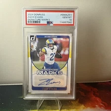 2024 Panini Donruss Signature Marks Zach Evans #SMA-ZEV (AU) PSA 10 POP 1