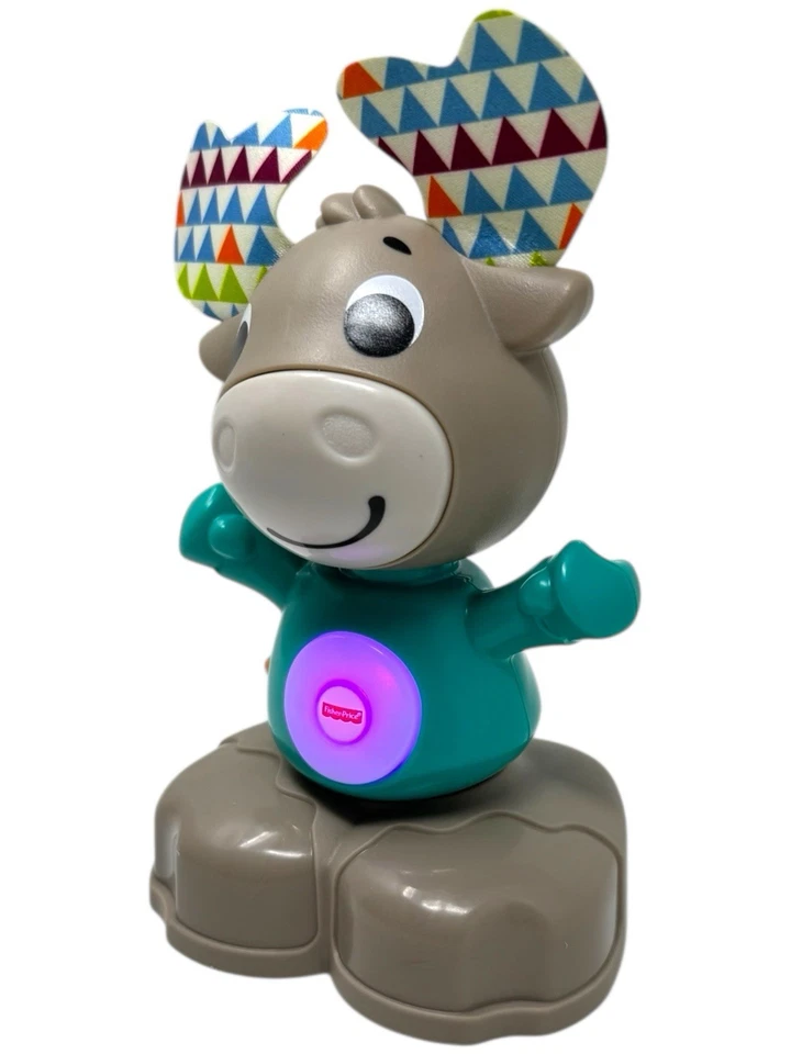 Fisher-Price Parlamici Baby Alce Dondolina Lernen Licht Sound INKgrafiX Toys A39 - Bild 4 von 4