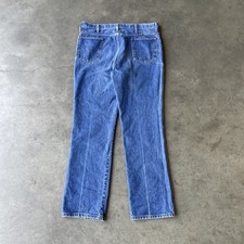 Vintage 80s Wrangler 936DEN Slim Cowboy Cut Jeans 36 x 30 Scovill Zip