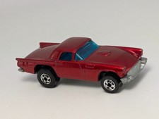 Vintage 1981 Hot Wheels Ford 57 T-bird Thunderbird Hong Kong Dark Red Diecast Vintage 1981 Hot Wheels Ford 57 T-bird Thunderbird Hong Kong Dark Red Diecast