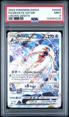 PSA 9 Deoxys Vstar Crown Zenith #GG46 2023 Pokemon Crown Zenith