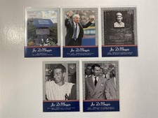 JOE DIMAGGIO yankees LOT (5) dif 2001 UD Pinstripes Exclusives (B-19)