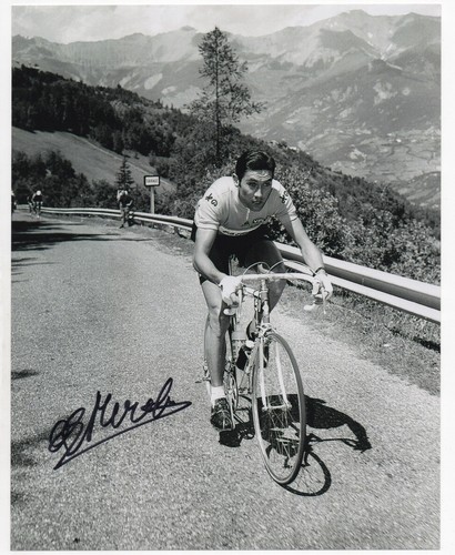 Eddy Merckx autographed signed 8x10 photo NO COA WILL PASS AUTHENTICATION 5x TDF