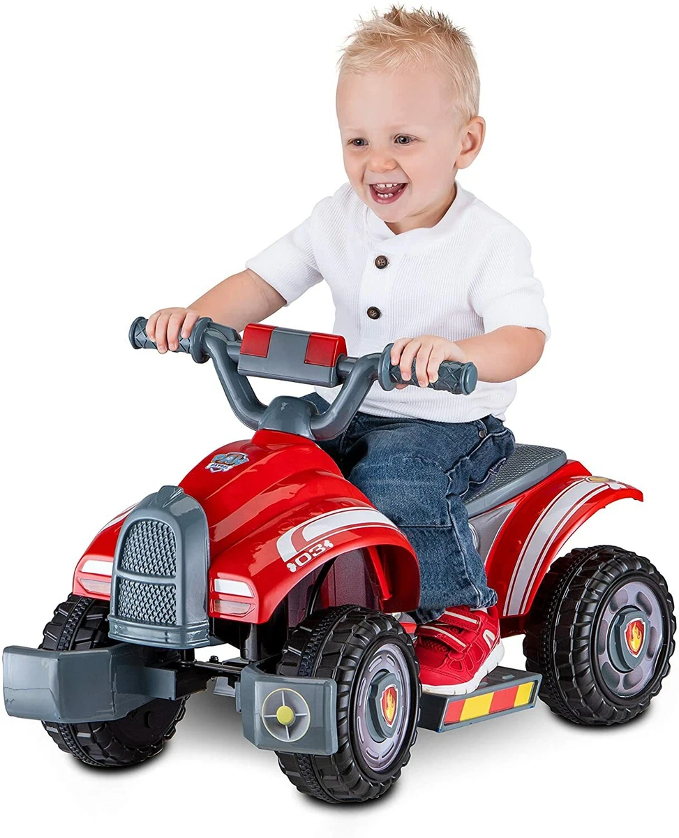 Kid Trax 6V Nickelodeon PAW Patrol Ride with Marshall Quad Powered