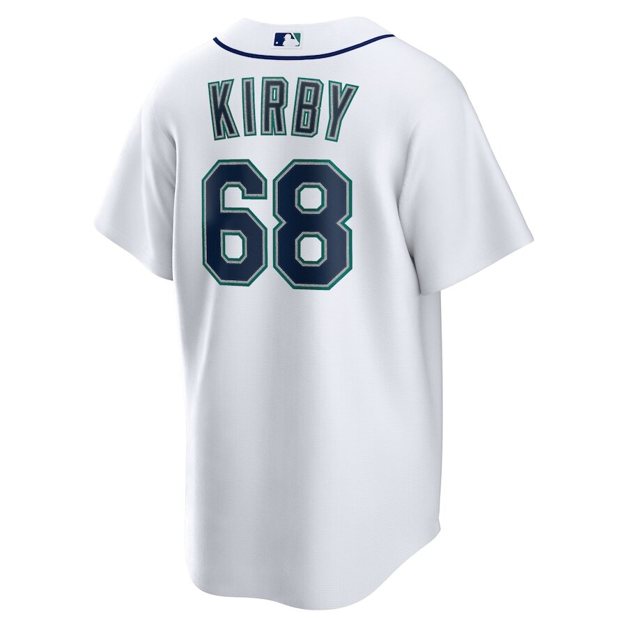 ユニフォーム シアトルマリナーズ ジョージ・カービー68 Men's #68 George Kirby Seattle Mariners Aqua Limited