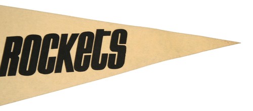Vintage 1970s/80s Houston Rockets Pennant 30x12" 91772 - 第 4/4 張圖片