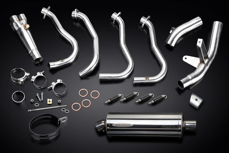 Suzuki GSX-S1000 2016-2024 Complete Exhaust 4-1 14" Oval Stainless Muffler - Image 3 of 4