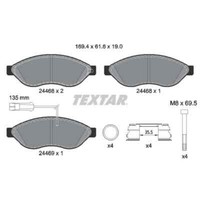 Textar Bremsbelagsatz, Scheibenbremse 2446807