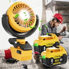 Cordless Fan For Dewalt 20V Li-ion Battery DC...