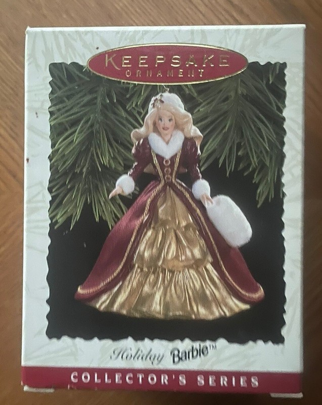 1996 Holiday Barbie Hallmark Keepsake Ornament New In Box