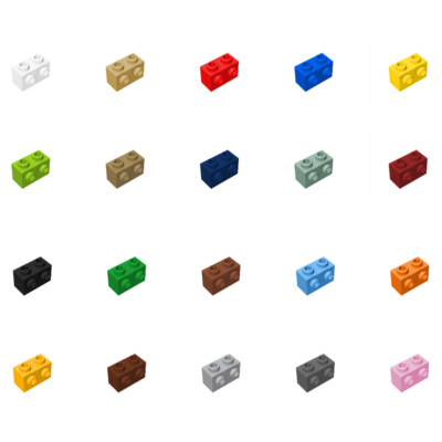 50x 11211 Brick,Modified 1x2 with Studs on Side & Parts Bricks, Pieces & Parts