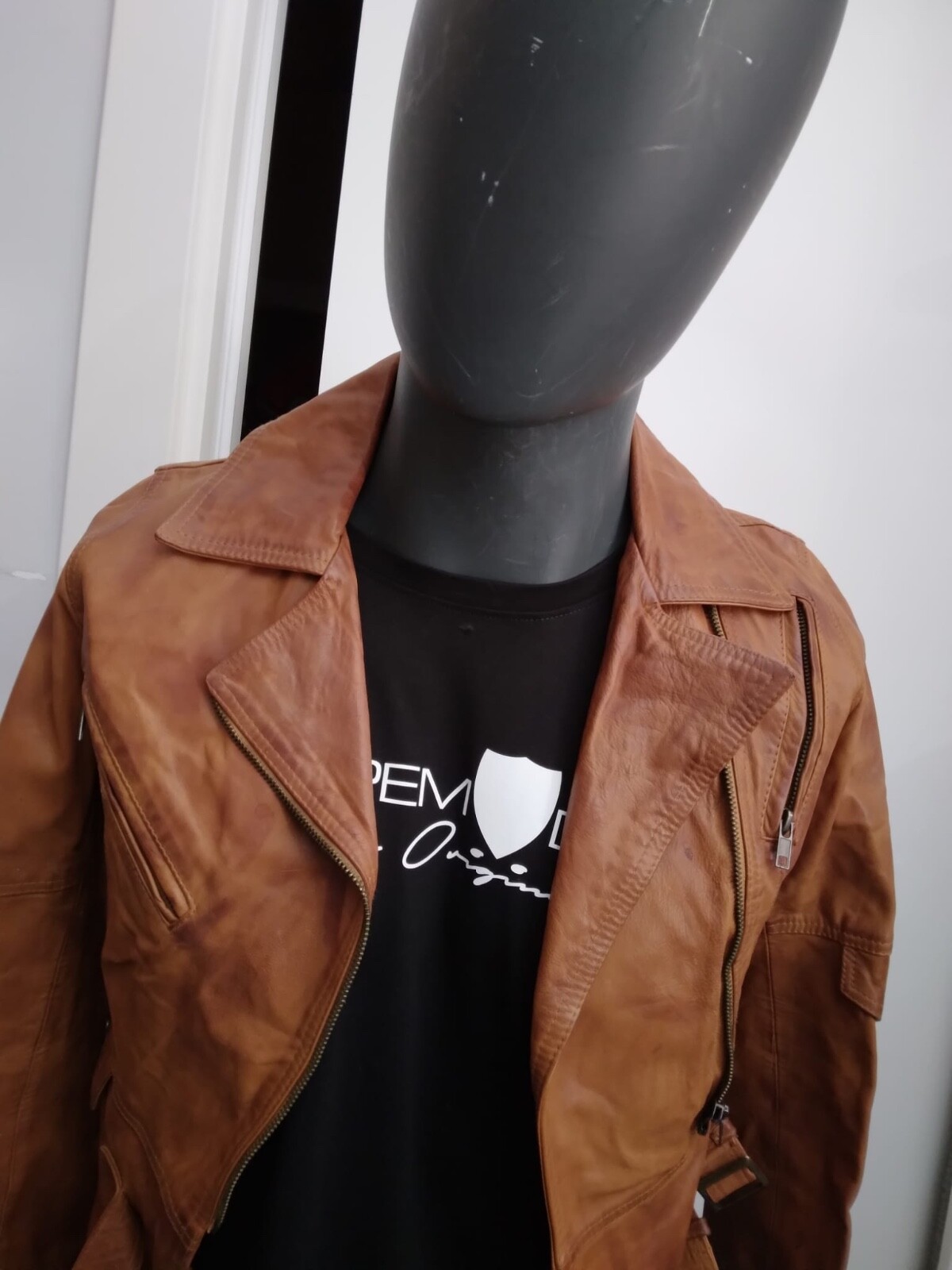 Brevetti authentic leather jacket used women's ca… - image 3