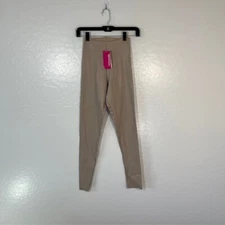 Commando Sand Brown Soft Stretch Faux Leather Leggings sz Small NEW