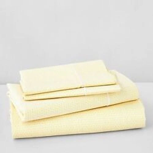 Juego de 2 fundas de almohada Trevarno King de algodón Pima amarillo 1872 L126713 Foto 3 de 4