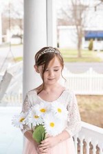 Crystal Flower Girl Tiara First Communion Wedding Headpiece Girls