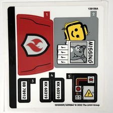 LEGO STICKER SHEET 60319 Fire Rescue  Police Chase Stickers Decals City Town