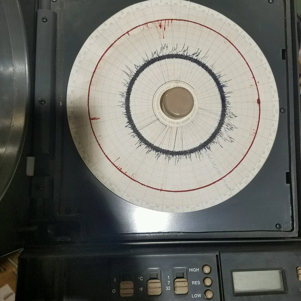 White Box Chart Recorder CT485-RS Humidity Paper Graph Temperature  - Image 2 of 4