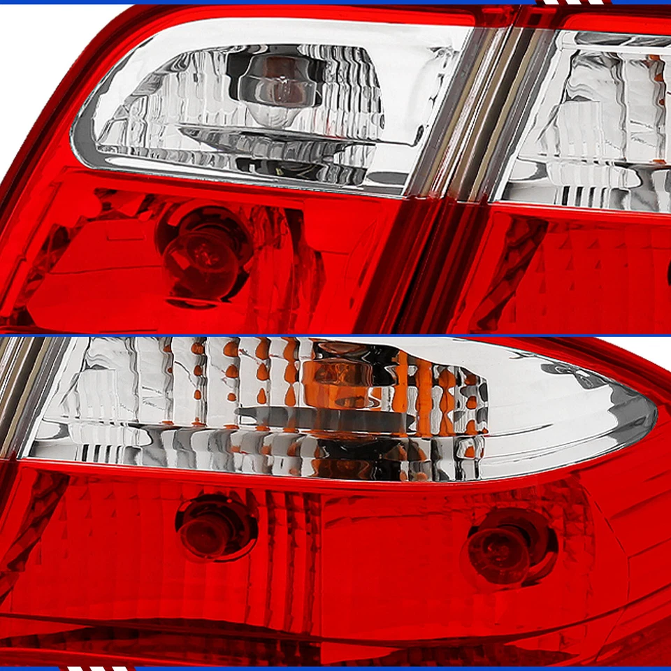 1996-2002 Mercedes Benz E Class W210 E300 E320 E420 E430 Crystal Red Tail Lights - Image 3 of 4