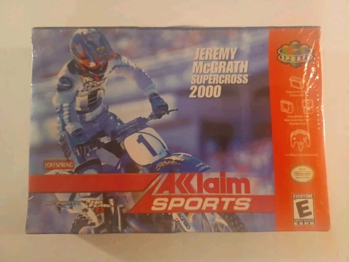 Jeremy McGrath Supercross 2000 N64 H Seam Sealed Box Bends Nintendo