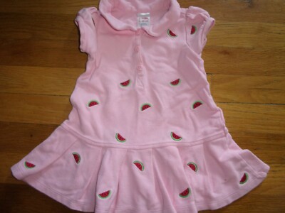 Robe Fille GYMBOREE Taille 18-24 Mois Motif Pastèque Pique-nique - Coton Vintage - Portée Une Fois