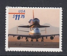 Piggyback Space Shuttle Express Mail Stamp, Scott #3262, MNH Free Shipping!
