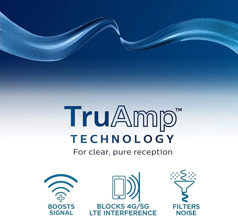 ONN Outdoor HD Antenna Signal Booster Amplifier NEXTGEN ATSC 3.0, 4K UHD HDR - Image 4 of 4