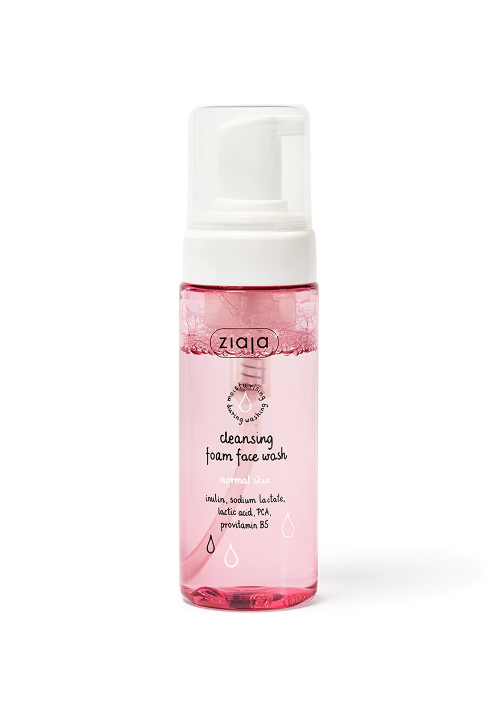 Ziaja Cleansing Foam Face Wash For Normal Skin 150ml in White - Image 2