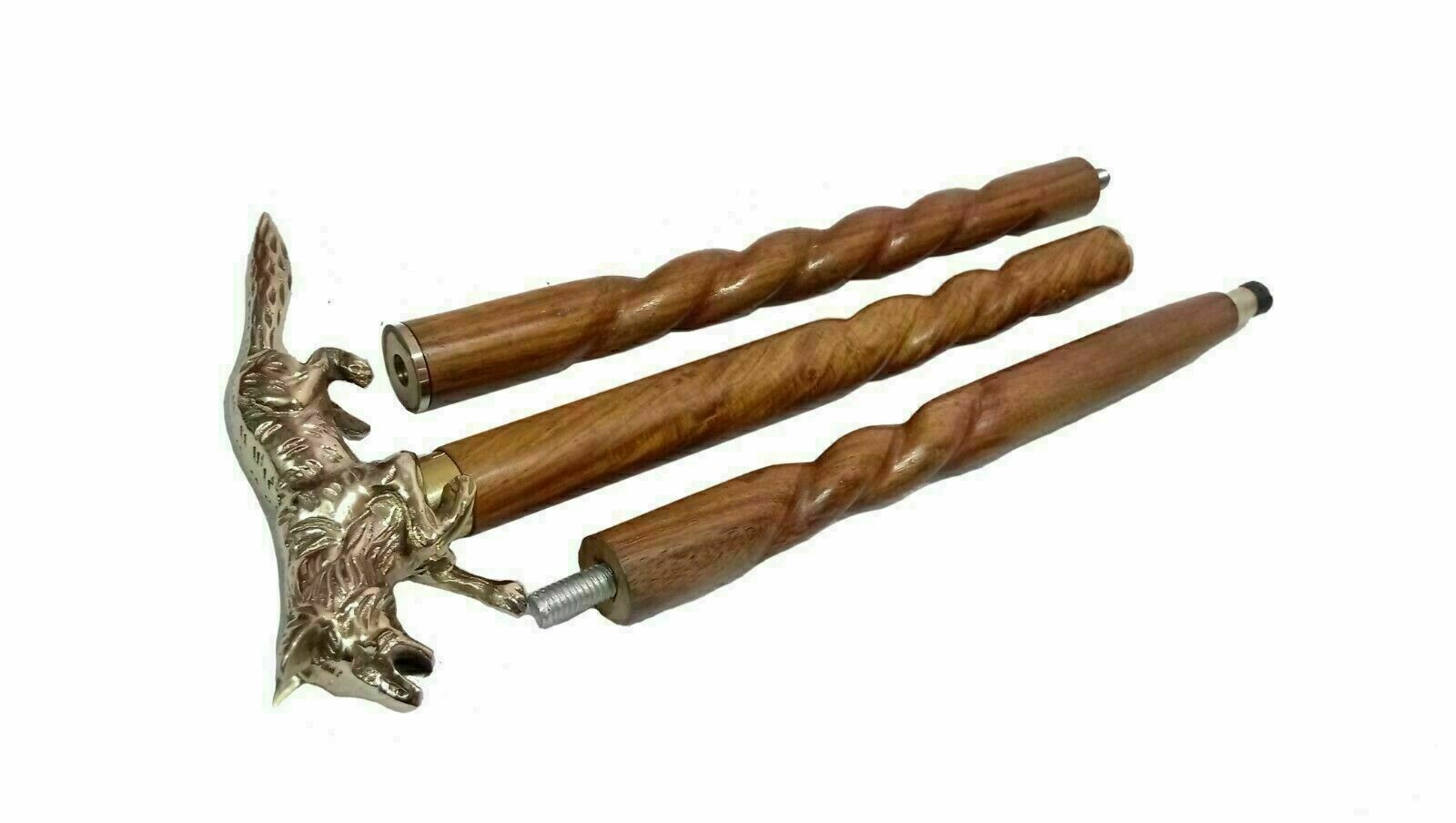 Collectable Handmade Solid Brass FOX Designer spi… - image 4