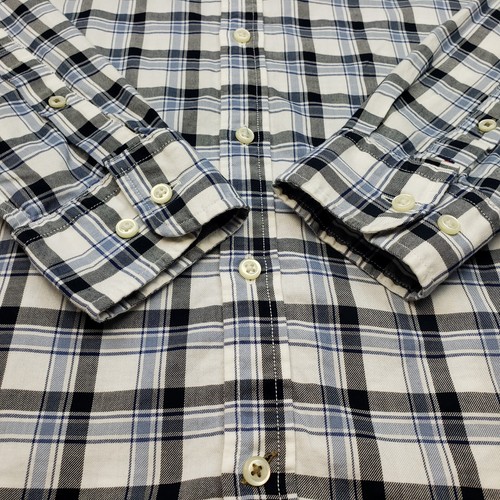 Tommy Hilfiger Casual Shirt Twill Soft MEDIUM White Long Sleeve SLIM FIT Check - Picture 7 of 10