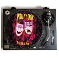 MOTLEY CRUE Turntable Slipmat for Vinyl Records 12" DJ Slip Mat glam metal