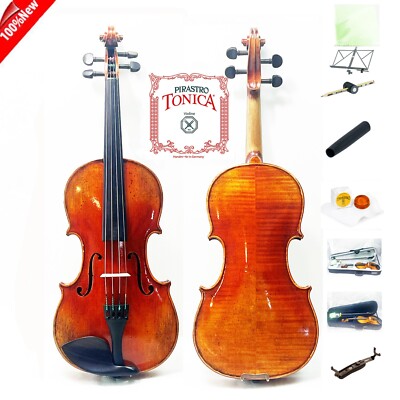 ^Andreas Gagliano Violin Outfit 4/4-1/2 VN402K-R Protection +Pack Tonica Strings