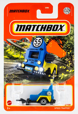 2021 Matchbox #62 Speed Trapper™ BLUE | YELLOW | INC CONSTRUCTION