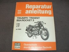 Manuale riparazione manuale riparazione Triumph Trident / BSA Rocket dal 1969