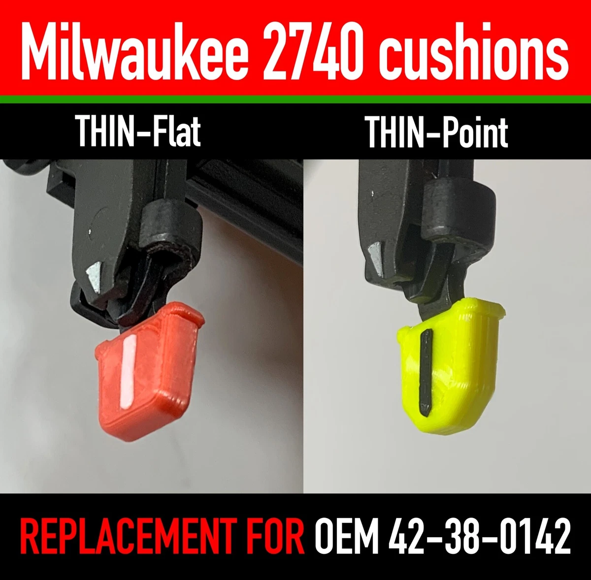 4 to 10 PACKS - 42-38-0142 Nose cushion no mar tip Milwaukee 2740  