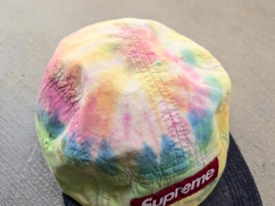 SUPREME Tie Dye Camp Cap Hat SS13 Multicolor 5 Panel Bogo Box Logo