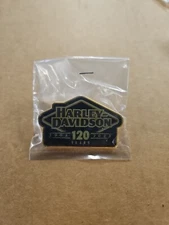 Harley 120 Years 120th Anniversary Dealer Pin Button