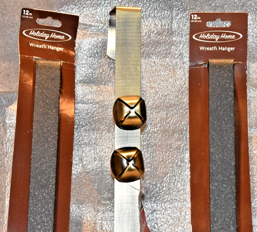 3-Wreath Hanger, 2-12" 1-14"w/Bells Wreath Hangers for Front/Out Door, Over Door - Picture 2 of 8