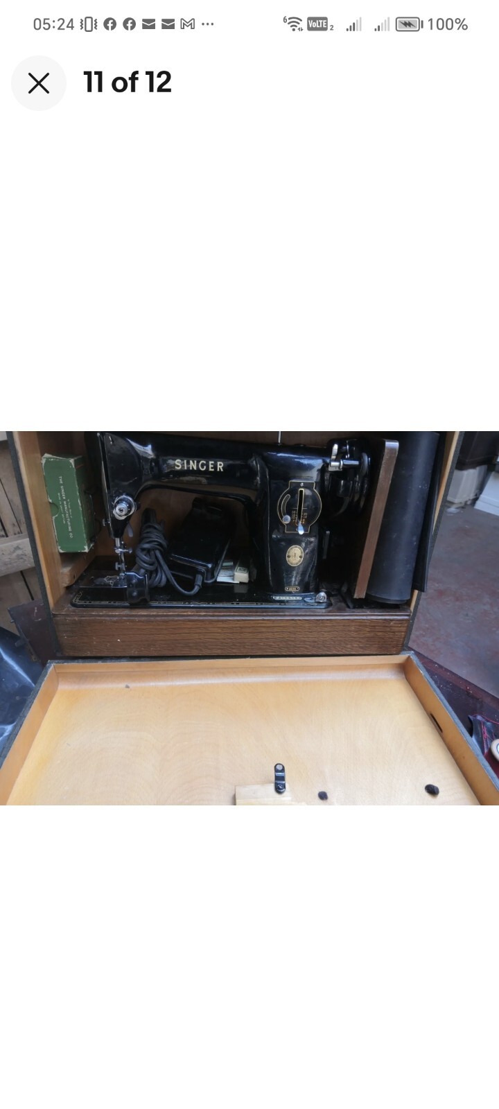 SINGER 201K SEMI INDUSTRIAL LEATHER AND FABRIC UPHOLSTERY SEWING