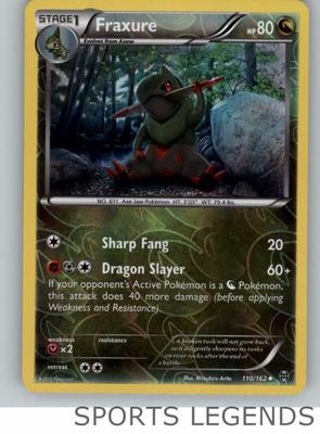 2015 pokemon Breakthrough reverse holo Fraxure 110/162 | eBay