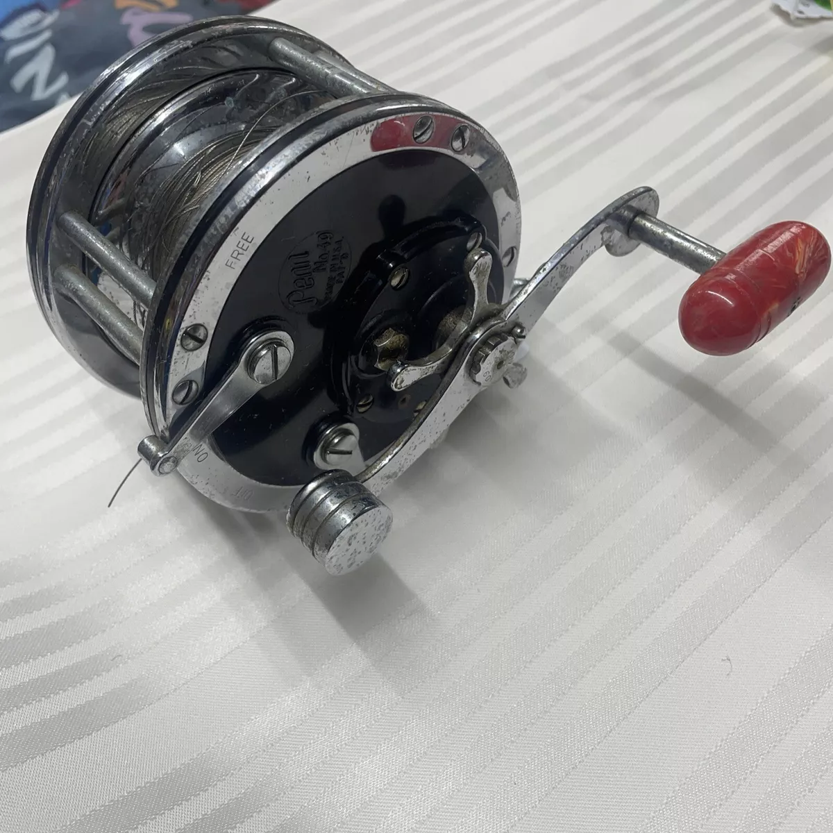 Penn No.49, Red Handle, Super Mariner Deep Sea Fishing Reel