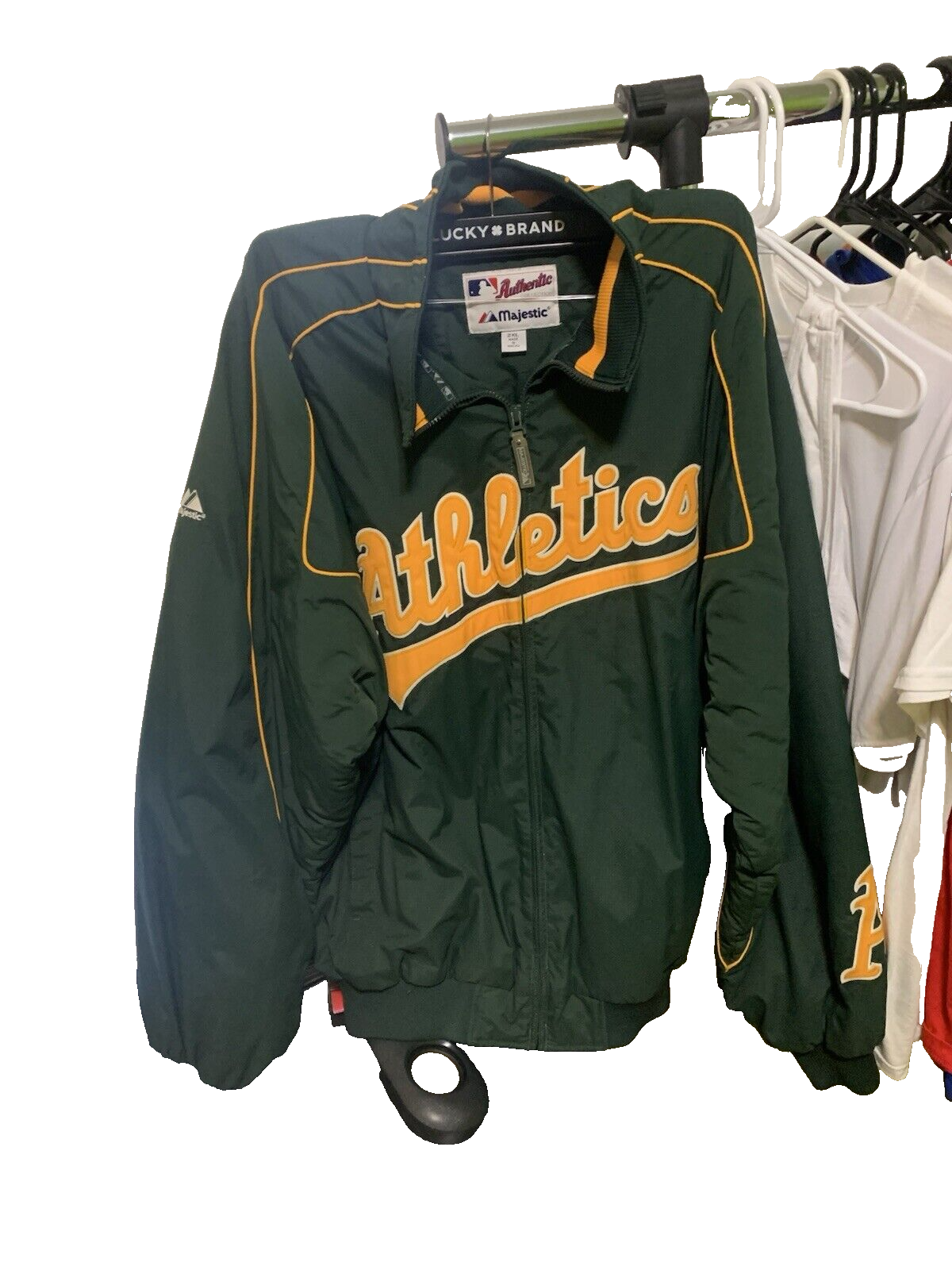 Vintage Oakland Athletics A's Dugout Jacket 2X Authentic MLB Collectible