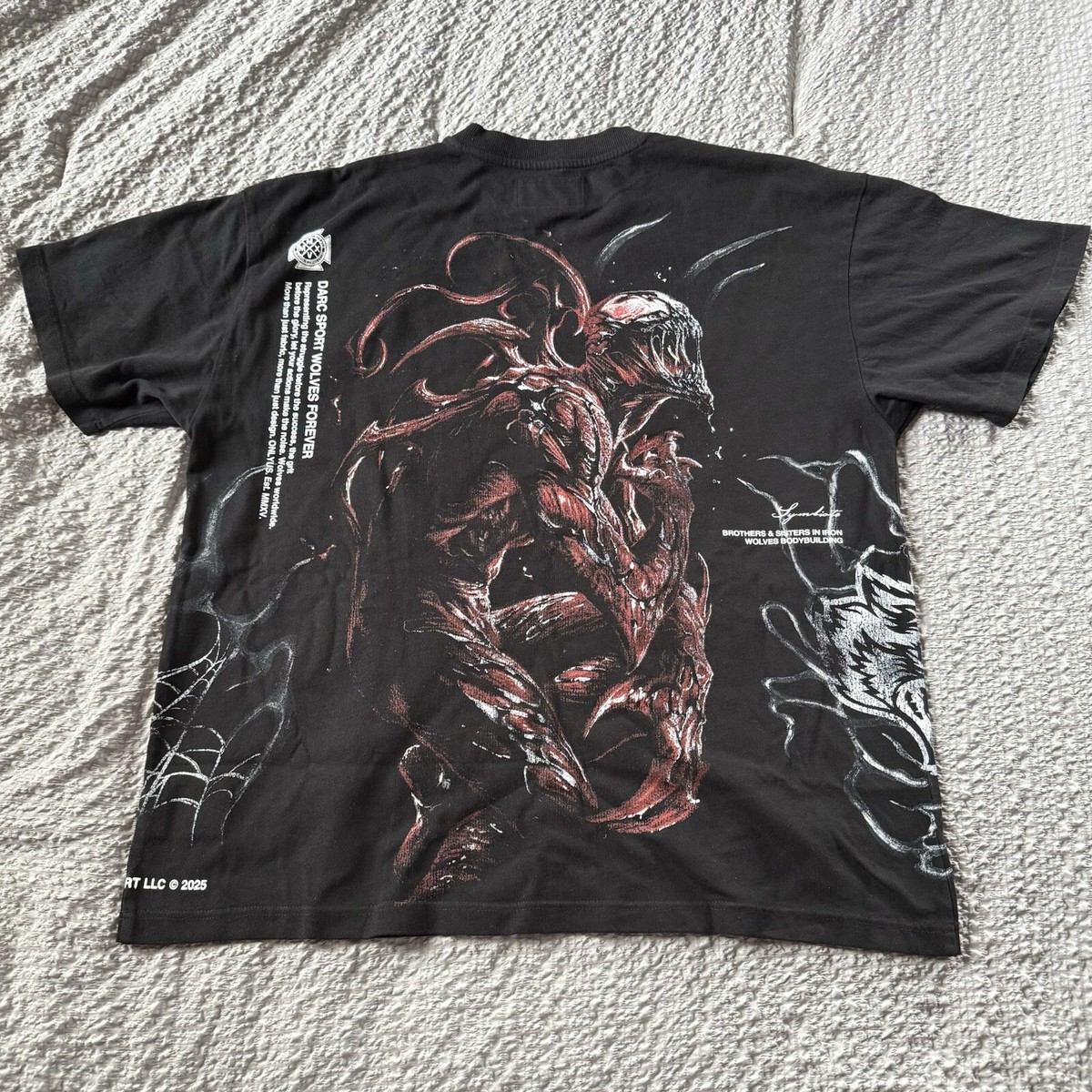 DARC SPORT CARNAGE SERIES MENS LARGE BLACK OVERSIZED TEE SIDE BY  