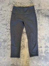 RBX Live Life Active Womens High Waist Cropped Ankle Leggings Black Size Medium