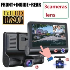 4'' HD 1080P Dash Cam Car DVR Front Inside or Rear Camera Night Vision G-sensor