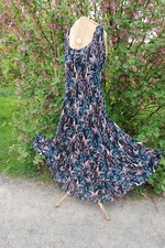 EAST NEW,14/16 LONG,TUR,PINK,BLACK,CRINKLE,PLEAT,DRES,WEDDING,CRUISE🏝️